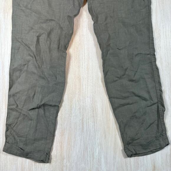 REVOLVE Joie 100% Linen Martesha Linen Pants in Fatigue Casual Lightweight 4 - Picture 4 of 14